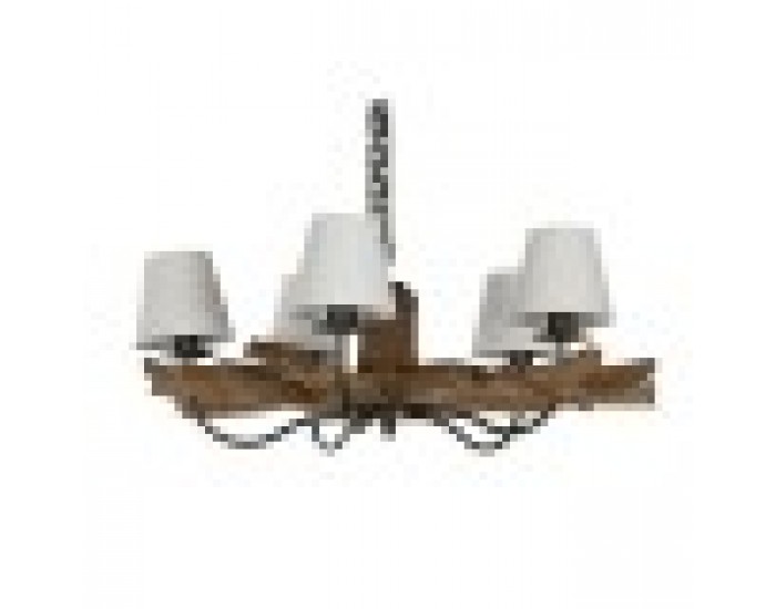 Полилей Home ESPRIT Желязо тиково дърво 90 x 90 x 35 cm Полилей Home ESPRIT Желязо тиково дърво 90 x 90 x 35 cm