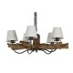 Полилей Home ESPRIT Желязо тиково дърво 90 x 90 x 35 cm Полилей Home ESPRIT Желязо тиково дърво 90 x 90 x 35 cm