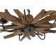 Полилей Home ESPRIT Желязо тиково дърво 90 x 90 x 35 cm Полилей Home ESPRIT Желязо тиково дърво 90 x 90 x 35 cm