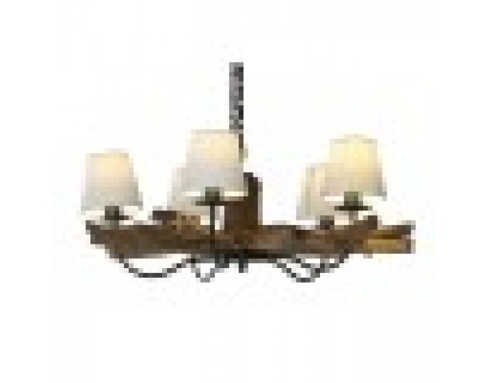 Полилей Home ESPRIT Желязо тиково дърво 90 x 90 x 35 cm Полилей Home ESPRIT Желязо тиково дърво 90 x 90 x 35 cm