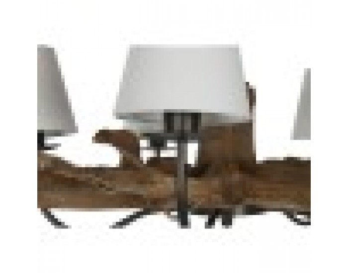 Полилей Home ESPRIT Желязо тиково дърво 90 x 90 x 35 cm Полилей Home ESPRIT Желязо тиково дърво 90 x 90 x 35 cm