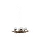 Полилей Home ESPRIT Желязо тиково дърво 130 X 130 X 35 cm Полилей Home ESPRIT Желязо тиково дърво 130 X 130 X 35 cm