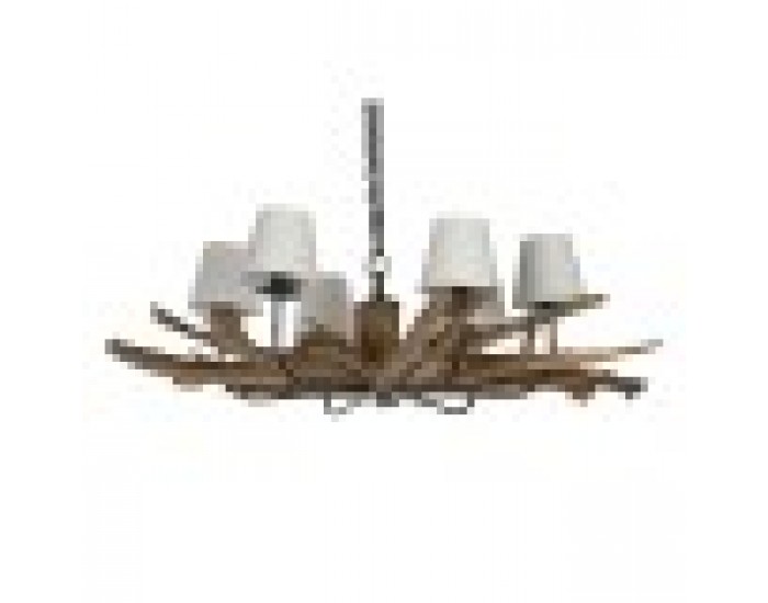 Полилей Home ESPRIT Желязо тиково дърво 130 X 130 X 35 cm Полилей Home ESPRIT Желязо тиково дърво 130 X 130 X 35 cm