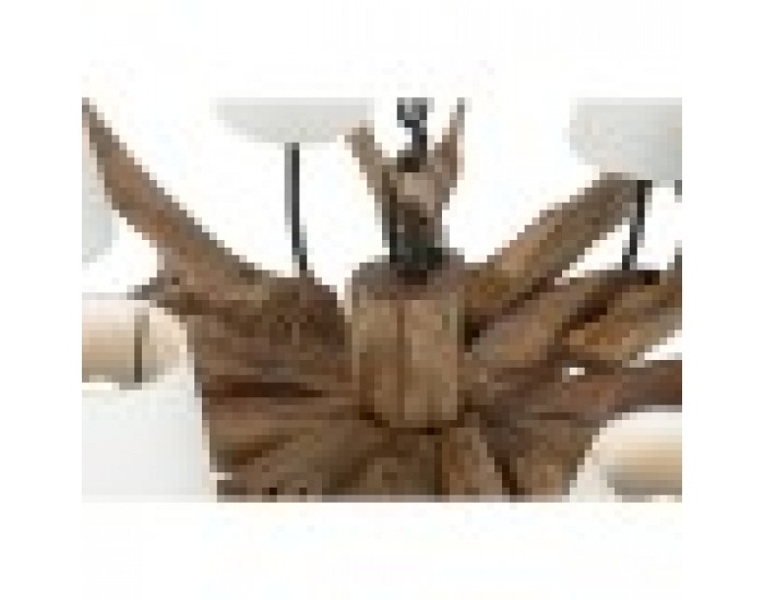 Полилей Home ESPRIT Желязо тиково дърво 130 X 130 X 35 cm Полилей Home ESPRIT Желязо тиково дърво 130 X 130 X 35 cm