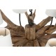 Полилей Home ESPRIT Желязо тиково дърво 130 X 130 X 35 cm Полилей Home ESPRIT Желязо тиково дърво 130 X 130 X 35 cm