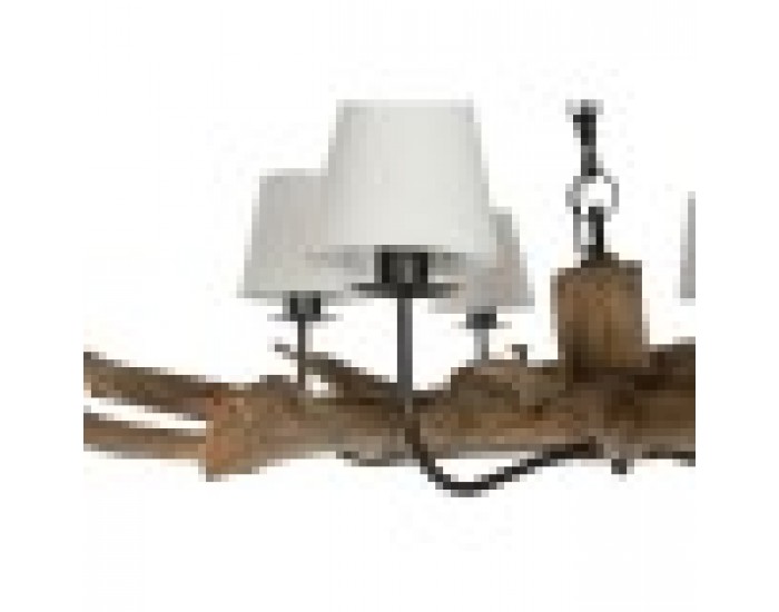 Полилей Home ESPRIT Желязо тиково дърво 130 X 130 X 35 cm Полилей Home ESPRIT Желязо тиково дърво 130 X 130 X 35 cm