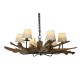 Полилей Home ESPRIT Желязо тиково дърво 130 X 130 X 35 cm Полилей Home ESPRIT Желязо тиково дърво 130 X 130 X 35 cm