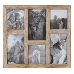 Рамка за снимки DKD Home Decor Кристал Естествен Планина Дървен MDF (35 x 1,2 x 29 cm) - Канцеларски материали
