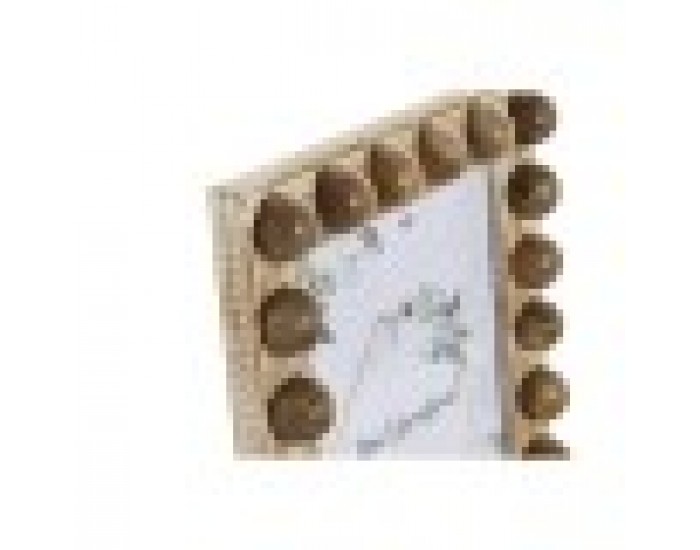 Рамка за снимки Home ESPRIT Бял Кафяв Кристал Дърво манго 21 x 3 x 26 cm