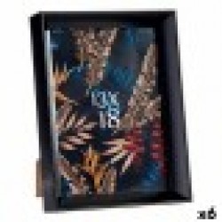 Рамка за снимки 15,2 x 3,5 x 20,2 cm Черен Пластмаса Cтъкло (6 броя) - Канцеларски материали
