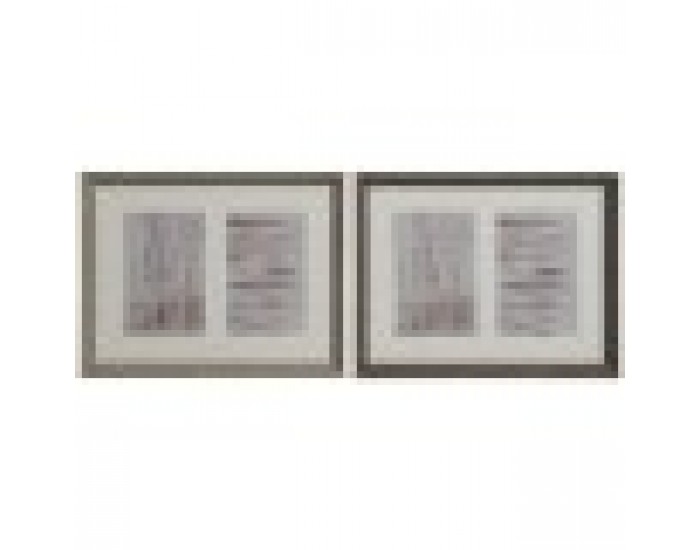 Рамка за снимки Home ESPRIT Бял Кафяв Естествен Кристал полистирен Град 29 X 3 X 23 cm (2 броя)