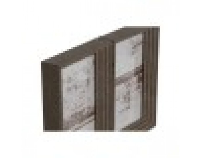 Рамка за снимки Home ESPRIT Кафяв Бежов Кристал полистирен Град 25 x 3 x 18 cm (2 броя)