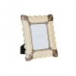 Рамка за снимки DKD Home Decor Кристал Мед Бял Смола романтичен (22,8 x 2,6 x 28,6 cm) - Канцеларски материали