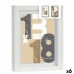 Държатели за стена Бял Cтъкло Дървен MDF 18 x 23 x 2,5 cm (6 броя) - Сравняване на продукти