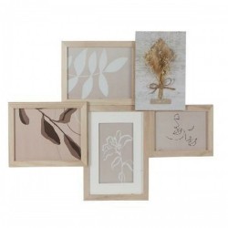 Рамка за снимки DKD Home Decor Кристал Естествен Shabby Chic (53 x 2,4 x 39,5 cm) - Канцеларски материали