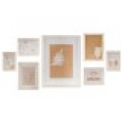 Държатели за стена DKD Home Decor Кристал Модерен Дървен MDF (7 pcs) - Сравняване на продукти