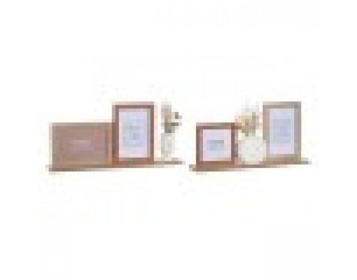 Рамка за снимки DKD Home Decor 30 x 5 x 19 cm Цвете Лице Керамика Смола Многоцветен Дървен MDF Град (2 броя)