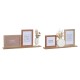 Рамка за снимки DKD Home Decor 30 x 5 x 19 cm Цвете Лице Керамика Смола Многоцветен Дървен MDF Град (2 броя)