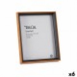 Рамка за снимки Кристал Черен Кафяв Дървен MDF (22 x 27 x 3 cm) (6 броя) - Канцеларски материали