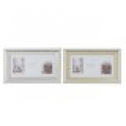 Рамка за снимки DKD Home Decor Сребрист Златен Традиционен (47 x 2 x 29 cm) (2 броя) - Канцеларски материали