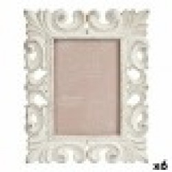 Рамка за снимки Бял Дървен MDF 21,2 x 13 x 26,5 cm (6 броя) - Канцеларски материали