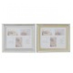 Рамка за снимки DKD Home Decor Сребрист Златен Традиционен (47 x 2 x 40 cm) (2 броя) - Канцеларски материали
