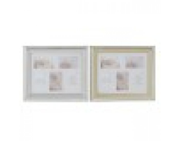 Рамка за снимки DKD Home Decor Сребрист Златен Традиционен (47 x 2 x 40 cm) (2 броя)