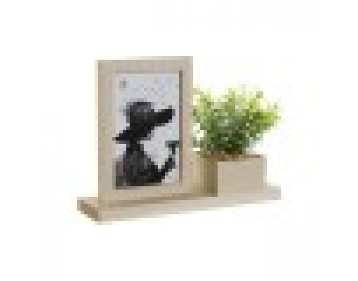 Рамка за снимки Home ESPRIT Естествен Дървен MDF Скандинавски 25 x 7 x 19 cm