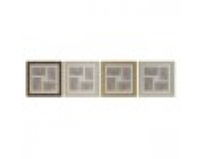 Рамка за снимки Home ESPRIT Кафяв Бежов Естествен Слонова кост Кристал полистирен Скандинавски 38 x 2 x 38 cm (4 броя)