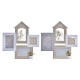 Рамка за снимки DKD Home Decor Дървен Естествен Растение (39 x 3 x 41 cm) (2 броя)
