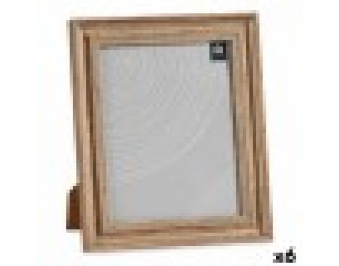 Рамка за снимки 26 x 2 x 31 cm Кристал Дървен Кафяв Мед Пластмаса (6 броя)