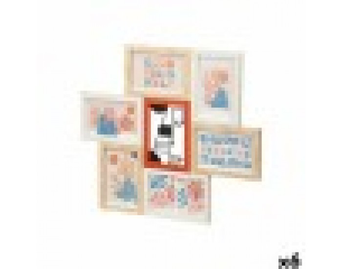 Рамка за снимки GiftDecor 411408H Многоцветен Метал Дървен MDF (6 броя)