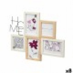 Рамка за снимки GiftDecor 411408K Естествен Метал Дървен MDF (8 броя) - Канцеларски материали