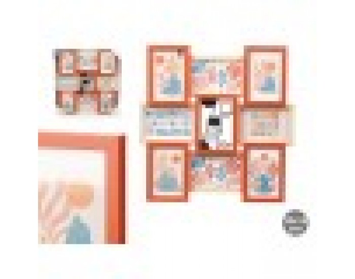 Рамка за снимки GiftDecor 411408B Многоцветен Метал Дървен MDF (6 броя) Рамка за снимки GiftDecor 411408B Многоцветен Метал Дървен MDF (6 броя)