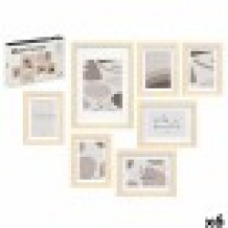 Рамка за снимки GiftDecor SF5014-7 Естествен Дървен MDF Евкалиптово дърво (6 броя) - Канцеларски материали