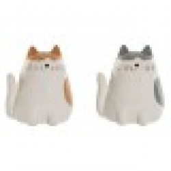 Cпестовна касичка Home ESPRIT Dolomite Котка 13,5 X 10 X 15 cm (2 броя) - Сувенири, Подаръци, Свещи