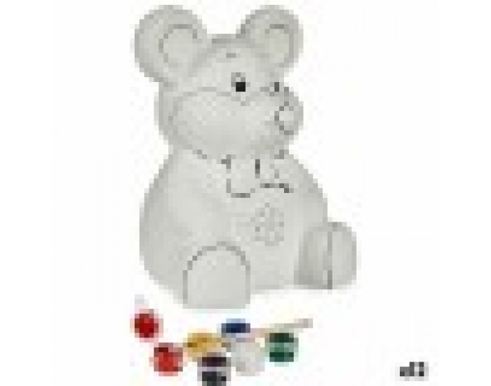 Касичка за Рисуване Мишка Керамика 14,7 x 20,8 x 16,3 cm (12 броя)