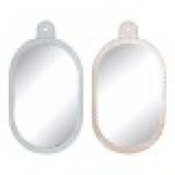 Стенно огледало DKD Home Decor Метал Кристал (2 pcs) (22 x 1.5 x 40 cm) - Тоалетки и Огледала
