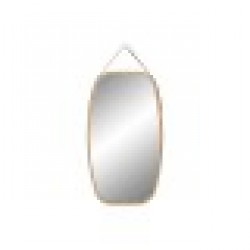 Стенно огледало Home ESPRIT Естествен Основен 43,5 X 2 X 77 cm - Тоалетки и Огледала