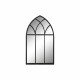 Стенно огледало DKD Home Decor Черен Метал Прозорец 36 x 2 x 65 cm (65 Части)