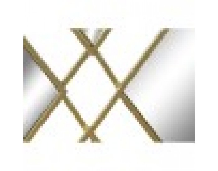 Стенно огледало DKD Home Decor Огледало Златен Метал Ромб (63 x 2 x 90 cm)