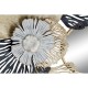 Стенно огледало DKD Home Decor Кристал Черен Златен Метал Бял Лист на растение (74 x 6 x 75 cm) Стенно огледало DKD Home Decor Кристал Черен Златен Метал Бял Лист на растение (74 x 6 x 75 cm)