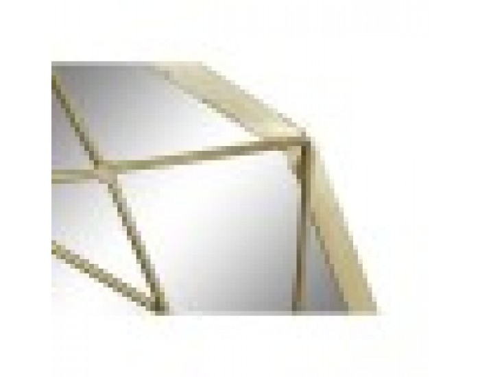 Стенно огледало DKD Home Decor 50 x 5 x 52 cm Кристал Златен Желязо Стенно огледало DKD Home Decor 50 x 5 x 52 cm Кристал Златен Желязо