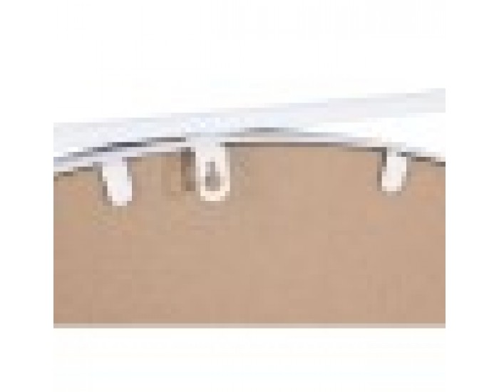 Стенно огледало DKD Home Decor 85,5 x 3 x 85,5 cm Кристал Бял Желязо