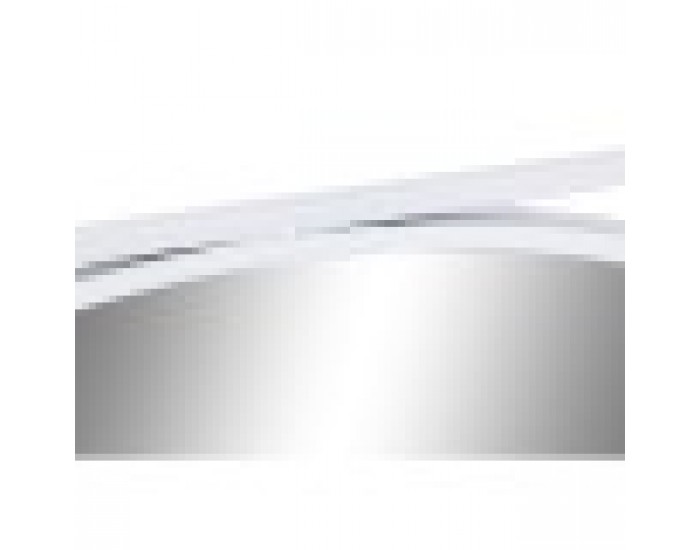 Стенно огледало DKD Home Decor 85,5 x 3 x 85,5 cm Кристал Бял Желязо