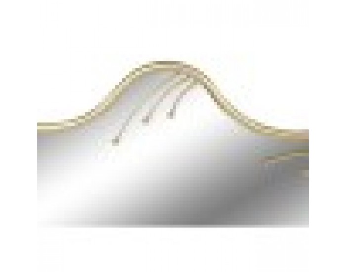 Стенно огледало Home ESPRIT Златен Метал Кристал 73 x 2 x 73 cm
