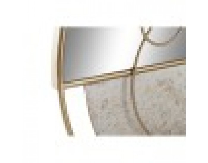 Стенно огледало DKD Home Decor Златен Метал Бял Модерен (65 x 7,6 x 76 cm) Стенно огледало DKD Home Decor Златен Метал Бял Модерен (65 x 7,6 x 76 cm)