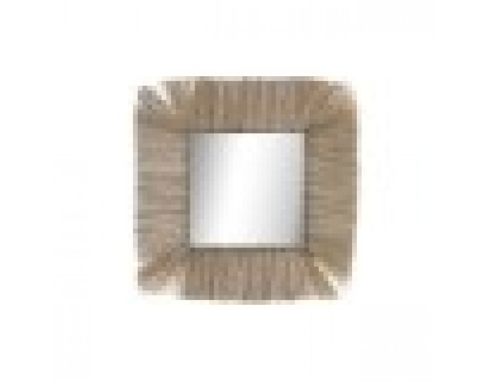 Стенно огледало DKD Home Decor Кристал Естествен Юта (55 x 3 x 55 cm)