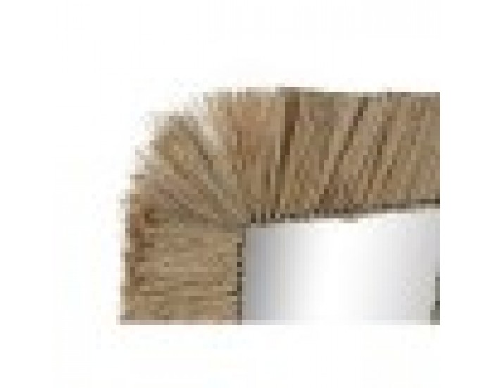 Стенно огледало DKD Home Decor Кристал Естествен Юта (55 x 3 x 55 cm)