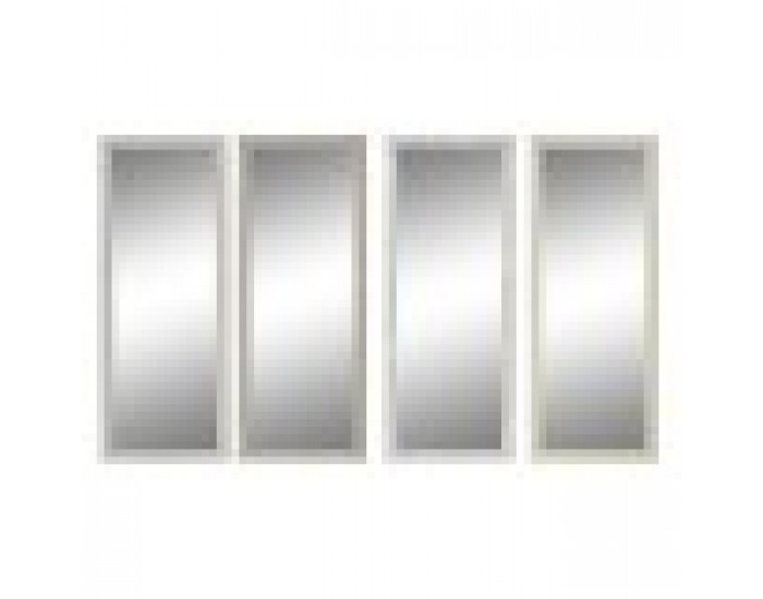 Стенно огледало DKD Home Decor 36 x 2 x 95,5 cm Кристал полистирен (4 броя)